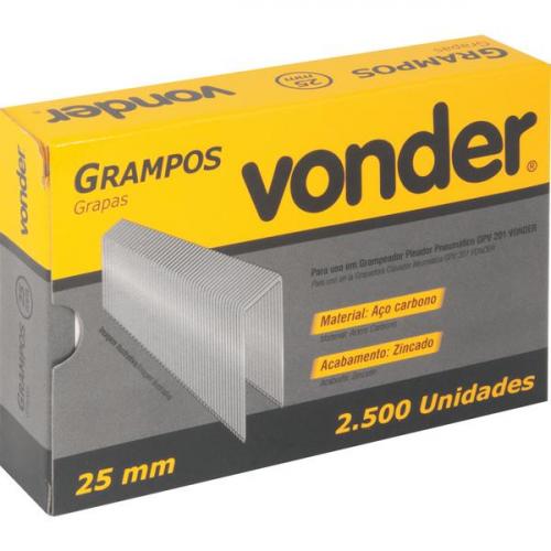Grampo 25 mm para grampeador GPV 201 com 2.500 pe�as