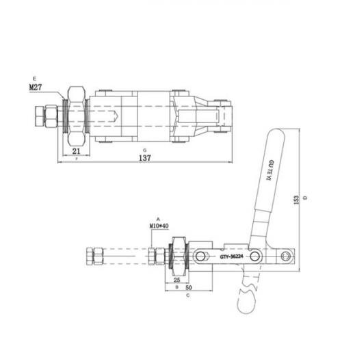 Grampo de aperto rpido torpedo GTPV 300 