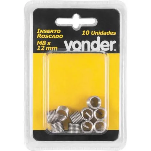 Inserto roscado M8 x 12 mm  