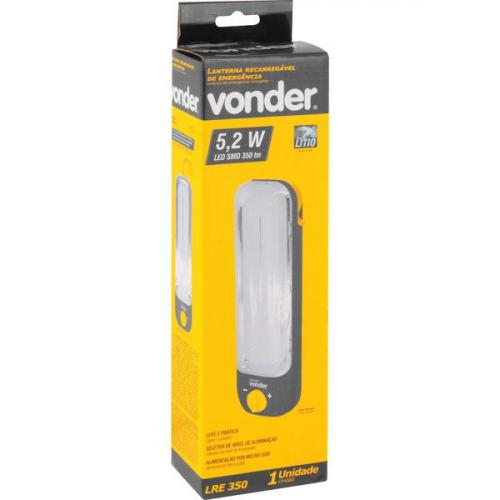 Lanterna recarregvel de emergncia bateria de ltio - LRE 350