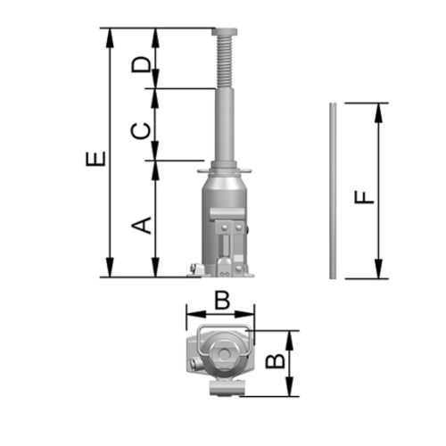 Macaco hidráulico tipo garrafa capacidade de 5 Toneladas - MT 5 Macaco hidráulico tipo garrafa capacidade de 5 Toneladas - MT 5