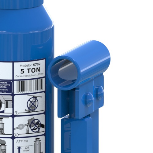 Macaco hidráulico tipo garrafa capacidade de 5 Toneladas - MT 5 Macaco hidráulico tipo garrafa capacidade de 5 Toneladas - MT 5