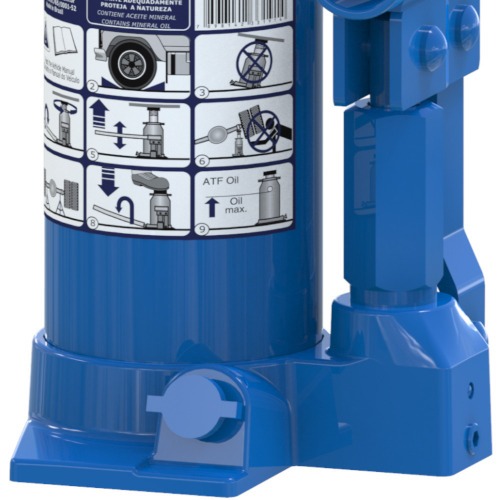 Macaco hidráulico tipo garrafa capacidade de 5 Toneladas - MT 5 Macaco hidráulico tipo garrafa capacidade de 5 Toneladas - MT 5