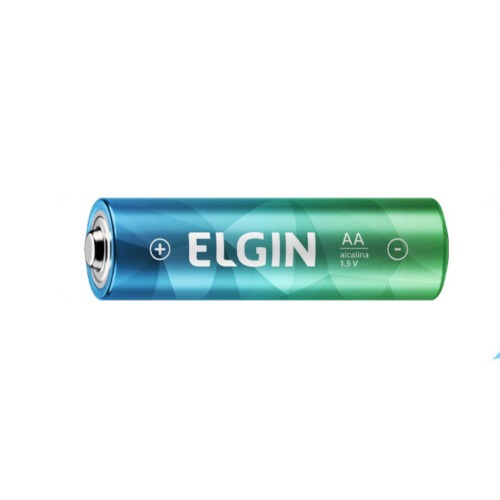 Pilha alcalina pequena AA com 4 unidades 