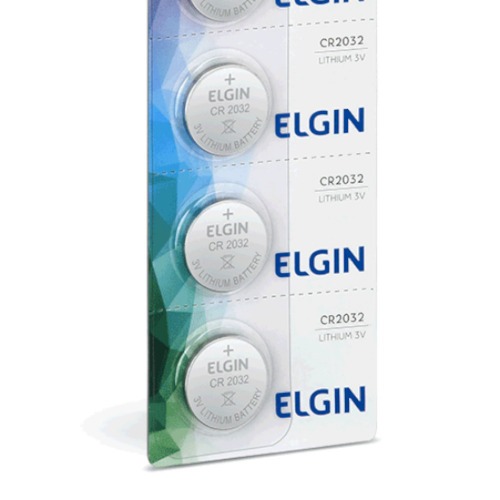 Bateria de Ltio 3V com 5 unidades - CR2032