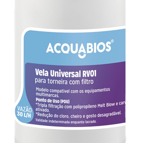 Refil vela universal para torneira com filtro acqua bella/vitale - RV01 Refil vela universal para torneira com filtro acqua bella/vitale - RV01
