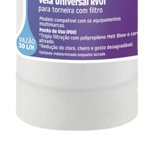 Refil vela universal para torneira com filtro acqua bella/vitale - RV01 