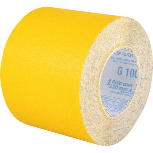 Lixa papel em rolo 120 mm x 25 m G 100 -  LP 100