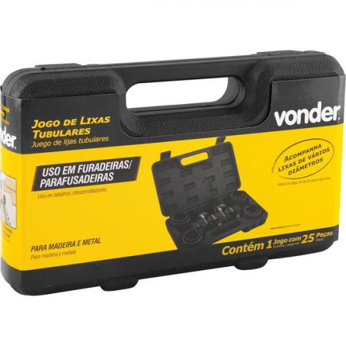 Jogo de lixas tubulares para furadeira/parafusadeira com 25 peças Jogo de lixas tubulares para furadeira/parafusadeira com 25 peças