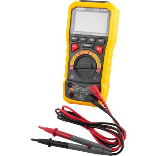 Multímetro digital TRUE-RMS CAT IV 600V - MDV 7510 Multímetro digital TRUE-RMS CAT IV 600V - MDV 7510