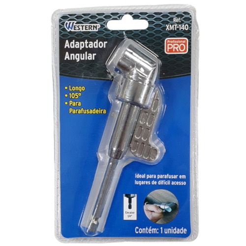 Adaptador angular 105° de soquete longo encaixe 1/4 Adaptador angular 105° de soquete longo encaixe 1/4
