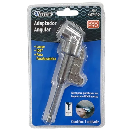 Adaptador angular 105° de soquete longo encaixe 1/4