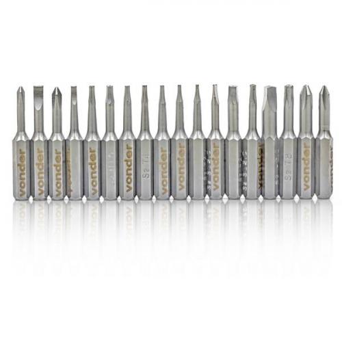 Parafusadeira de preciso para celulares e eletrnicos a bateria com estojo e 19 bits