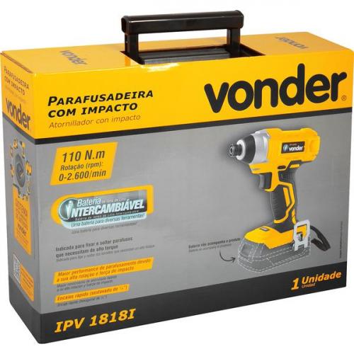 Parafusadeira de impacto ? 18 volts Sem bateria - IPV 1818I