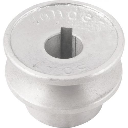 Polia de alum�nio 1 canal perfil A 50 mm com furo de 5/8