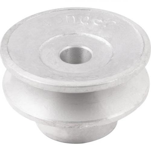 Polia de alum�nio 1 canal perfil A 60 mm com furo de 1/2