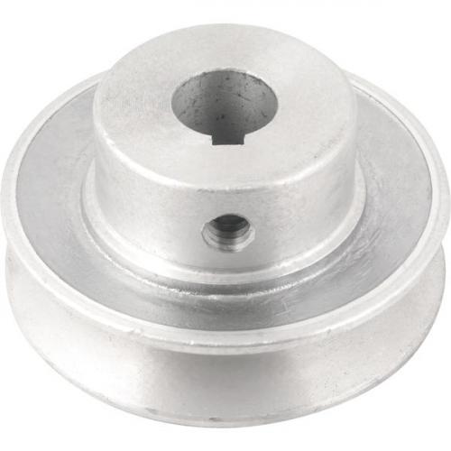 Polia de alumnio 1 canal perfil A70 mm com furo de 5/8