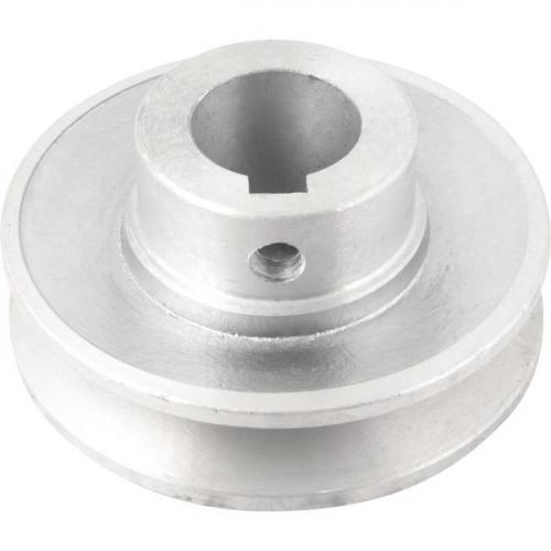 Polia de alum�nio 1 canal perfil A 80 mm com furo de 24 mm  