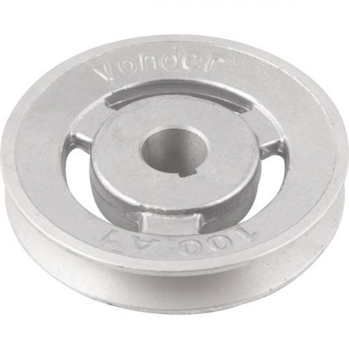 Polia de alum�nio 1 canal perfil A 100 mm com furo de 19 mm - 6677019100