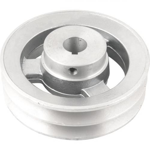 Polia de alum�nio 2 canais perfil A 120 mm com furo de 3/4