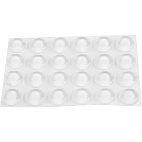 Protetor adesivo multiuso 12 mm com 24 peças 