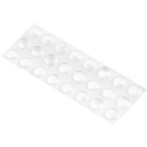 Protetor adesivo multiuso 8 mm com 24 peças  Protetor adesivo multiuso 8 mm com 24 peças