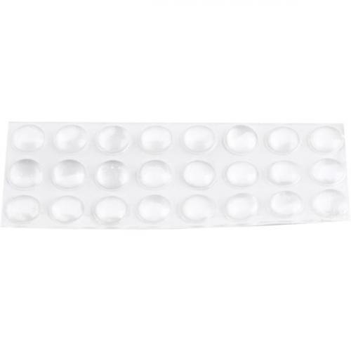 Protetor adesivo multiuso 8 mm com 24 peças  Protetor adesivo multiuso 8 mm com 24 peças