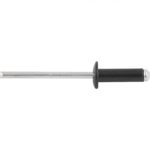 Rebite de repuxo 3,2 mm x 8 mm preto com 100 pe�as