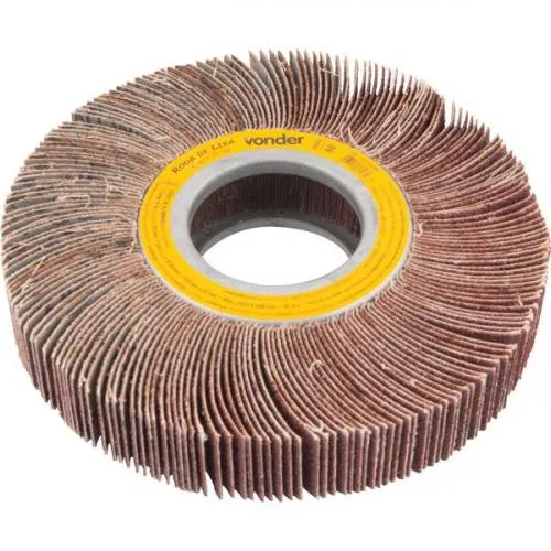 Roda de lixa 150 mm x 25 mm sem haste grão 60 