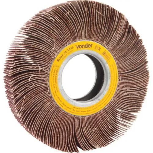 Roda de lixa 150 mm x 25 mm sem haste grão 60 