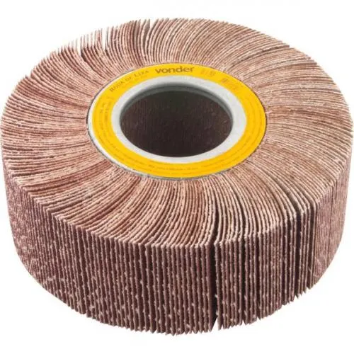 Roda de lixa 150 mm x 50 mm sem haste grão 100 