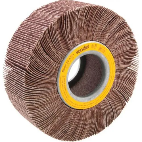 Roda de lixa 150 mm x 50 mm sem haste grão 100 