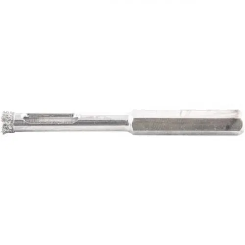 Serra copo diamantada 6 mm refrigerada com haste de 6,3 mm 