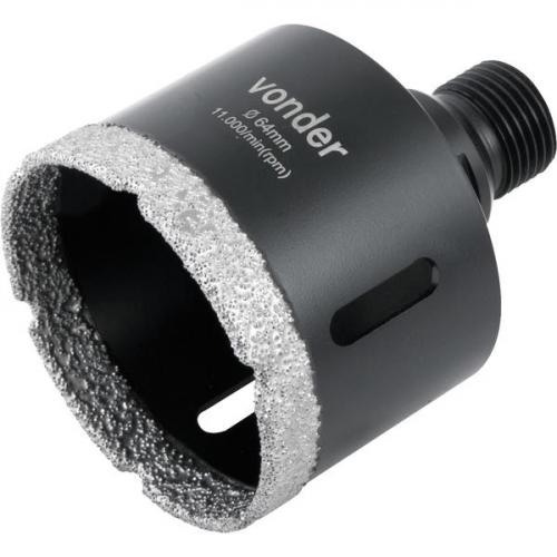 Serra copo diamantada 64 mm para esmerilhadeira Serra copo diamantada 64 mm para esmerilhadeira