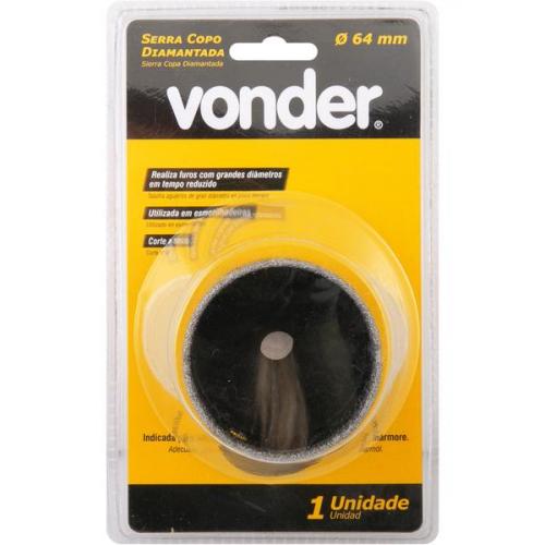 Serra copo diamantada 64 mm para esmerilhadeira Serra copo diamantada 64 mm para esmerilhadeira