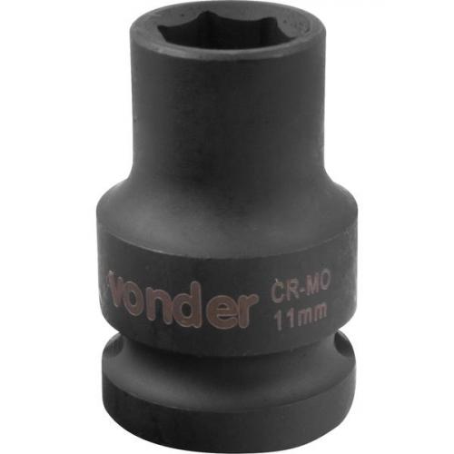Soquete sextavado de impacto 11 mm encaixe 1/2