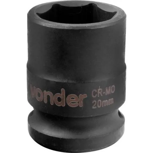 Soquete sextavado de impacto 20 mm encaixe 1/2