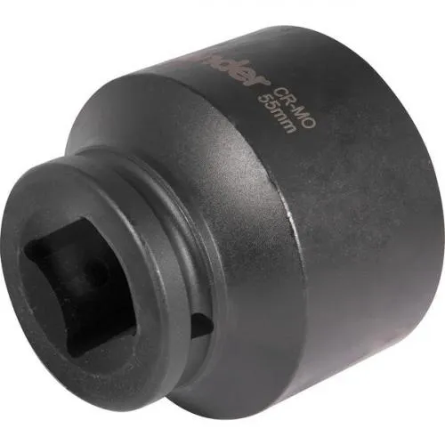 Soquete sextavado de impacto 55 mm encaixe 3/4