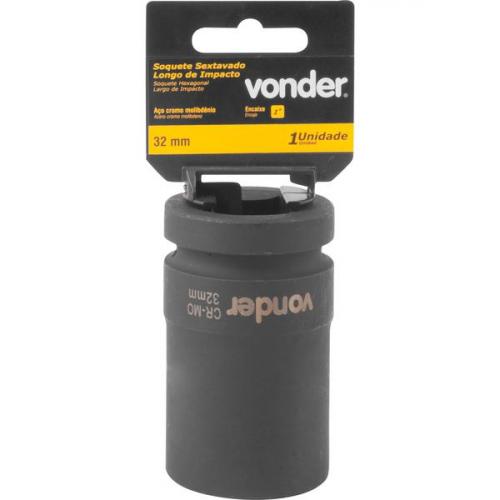 Soquete sextavado de impacto longo 32 mm encaixe 1