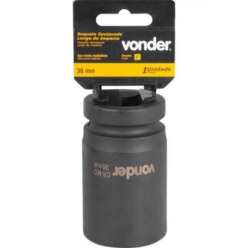 Soquete sextavado de impacto longo 36 mm encaixe 1