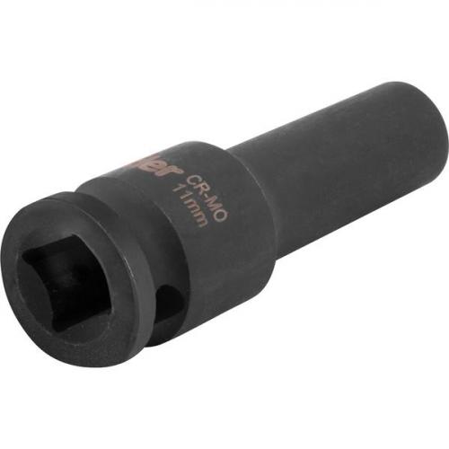 Soquete sextavado de impacto longo 11 mm encaixe 1/2