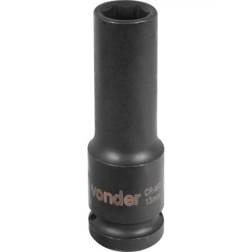 Soquete sextavado de impacto longo 13 mm encaixe 1/2 Soquete sextavado de impacto longo 13 mm encaixe 1/2