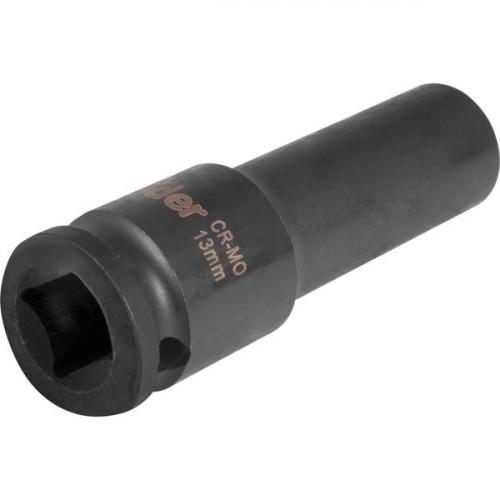 Soquete sextavado de impacto longo 13 mm encaixe 1/2 Soquete sextavado de impacto longo 13 mm encaixe 1/2