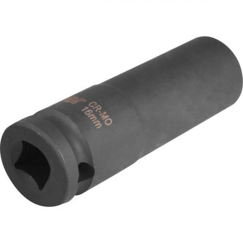 Soquete sextavado de impacto longo 16 mm encaixe 1/2