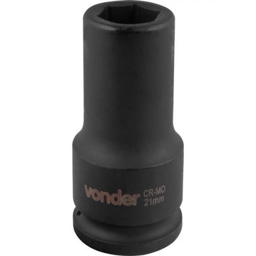 Soquete sextavado de impacto longo 21 mm encaixe 3/4