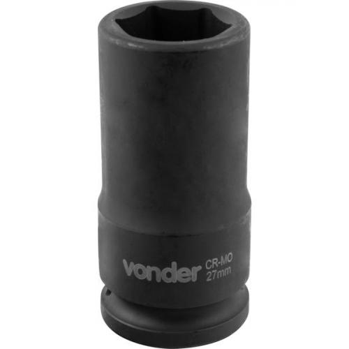 Soquete sextavado de impacto longo 27 mm encaixe 3/4
