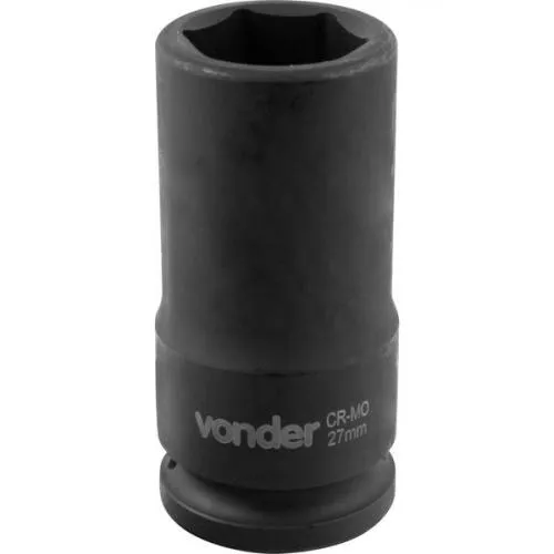 Soquete sextavado de impacto longo 27 mm encaixe 3/4