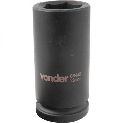 Soquete sextavado de impacto longo 28 mm encaixe 3/4
