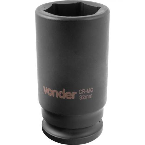 Soquete sextavado de impacto longo 32 mm encaixe 3/4 Soquete sextavado de impacto longo 32 mm encaixe 3/4