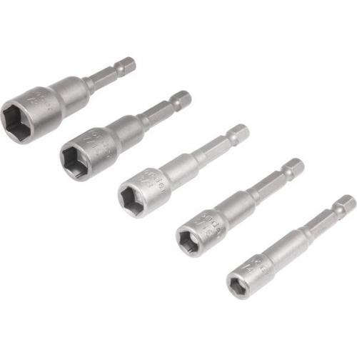 Jogo de soquetes magnéticos em polegadas ¼ a 1/2? com 5 peças Jogo de soquetes magnéticos em polegadas ¼ a 1/2? com 5 peças